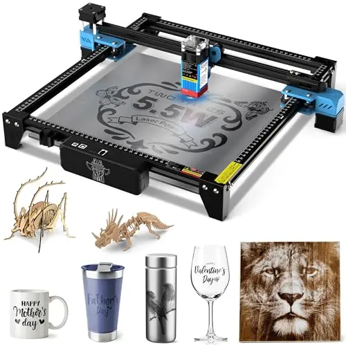 Twotrees TTS-55 Pro 20 W Lasergravurmaschine für 3D-Holzpuzzles und Schneidarbeiten