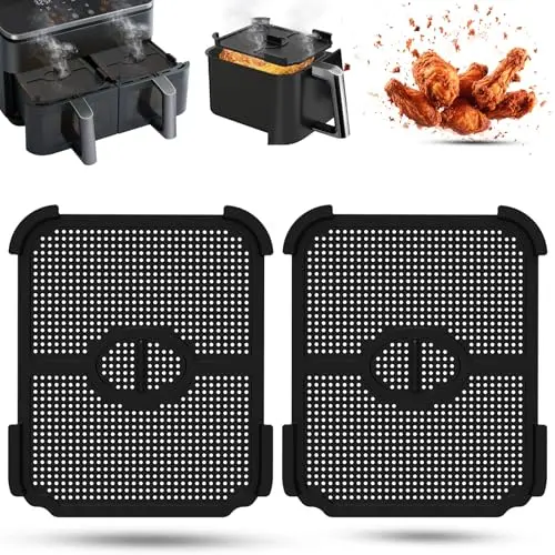 2er Set Spritzschutz für Cosori Airfryer 8,5L und Dual Blaze TwinFry 10L – Silikon Zubehör