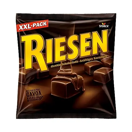 RIESEN Bonbons mit Schokokaramell in dunkler Schokolade – 377g