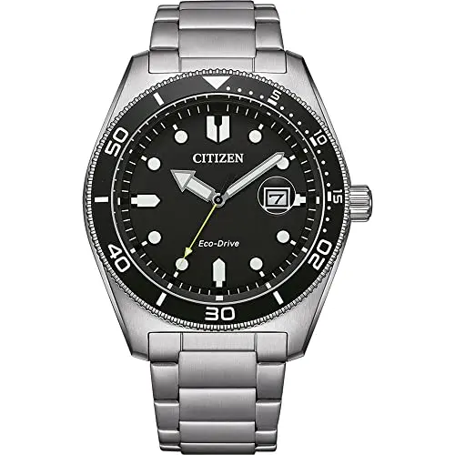 CITIZEN Herren Quarz Uhr mit Edelstahl Armband