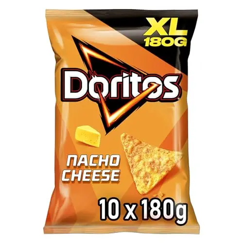 Doritos Nacho Cheese - Tortilla Nachos mit Käsegeschmack (10 x 180g)
