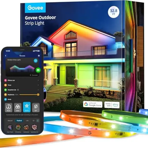Govee 10m LED-Lichtleisten für den Außenbereich - Intelligente Außenleuchten mit Alexa und Google Assistant