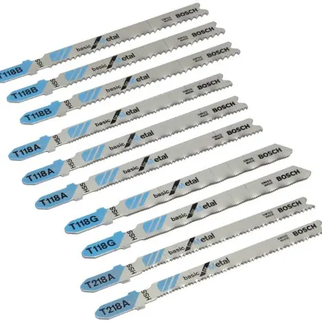 Bosch Stichsägeblatt-Set Basic Metal, 10 Stück
