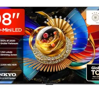 TCL 98Q7D Pro SQD-Mini LED 98" Fernseher, 4K Smart TV, Google TV