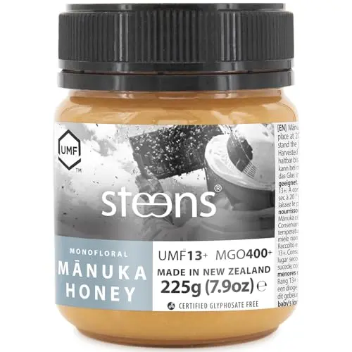Steens Manuka Honey MGO 400+ - 225 g rein 100% zertifizierter Honig aus Neuseeland