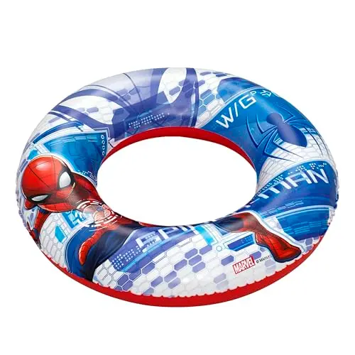 Bestway Spider-Man Kinder-Schwimmring, aufblasbar, für Pool & Meer, für Kinder von 3-6 Jahren
