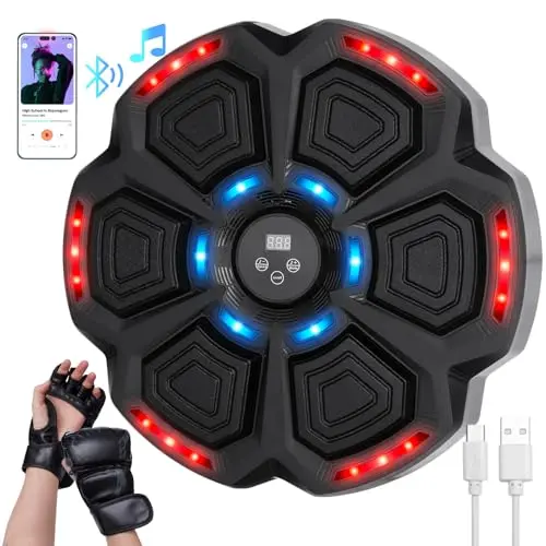 Smart Bluetooth Boxing Machine für Zuhause - Ideal für Kinder und Erwachsene, inkl. Boxhandschuhe
