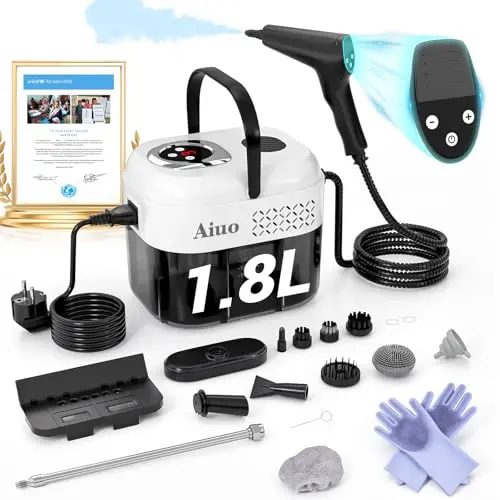 Dampfreiniger Handgerät mit 1,8L, US-HSD-Technologie, 99,99% Sterilisation, Graphen-Heiztechnik, 8 Sek. Aufheizzeit, 4m Kabellänge