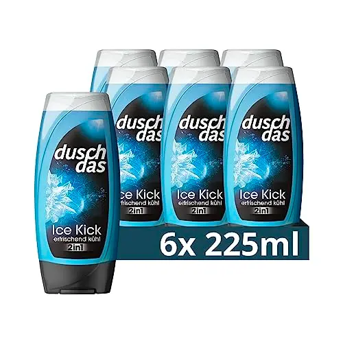 Duschdas 2-in-1 Duschgel & Shampoo, 6x 225 ml