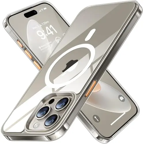 TORRAS iPhone 15 Pro Max Hülle mit MagSafe - Robuste, dünne, transparente Handyhülle