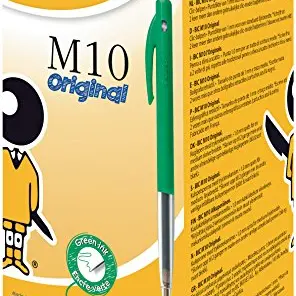 BIC M10 Druckkugelschreiber grün, 50 Stück