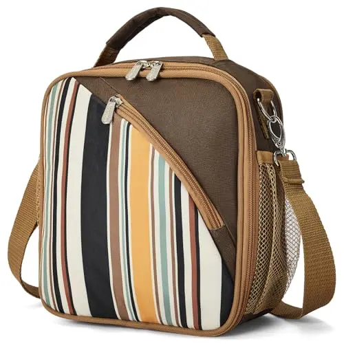 Apollo Walker Mini Kühltasche für Picknick und Arbeit, Tragbare Isoliertasche in Braun
