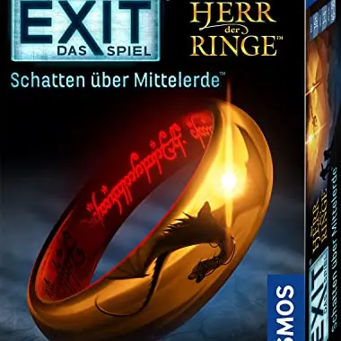 Kosmos EXIT - Der Herr der Ringe: Schatten über Mittelerde, Escape Room Spiel für 1-4 Spieler ab 10 Jahren