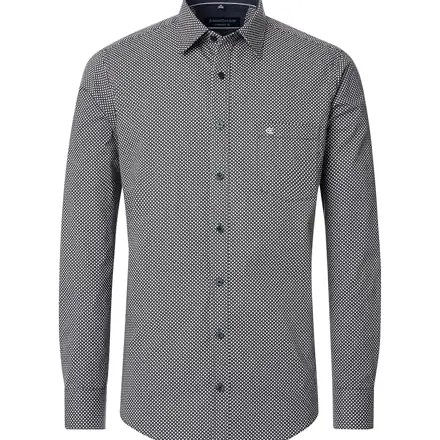 CASAMODA Herren Freizeit Hemd Langarm Grün, Comfort Fit, Größe XXL