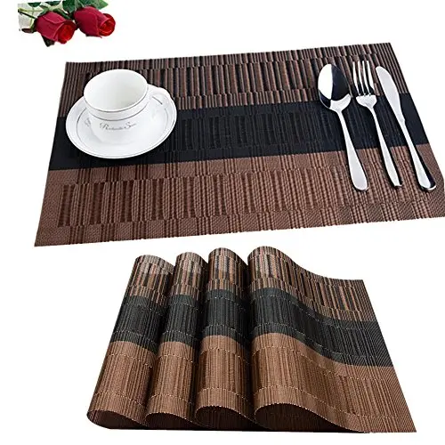 Fontic 6er Set Platzsets 30x45cm rutschfest und abwaschbar für die Küche
