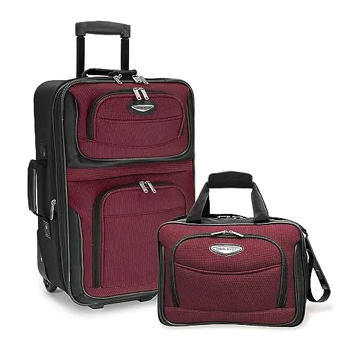 Travel Select Amsterdam Erweiterbares Gepäck Set, 2-teilig, Schwarz