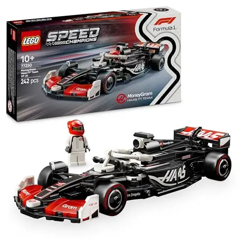 LEGO Speed Champions Haas F1 Team VF-24 Rennauto mit Minifigur - Modell und Geschenk für Motorsport-Fans ab 10 Jahren