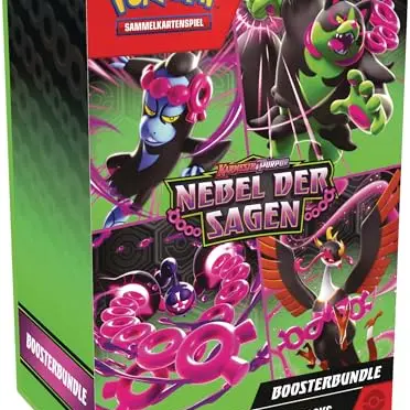 Pokémon-Sammelkartenspiel: Boosterbundle Karmesin & Purpur (6 Boosterpacks)