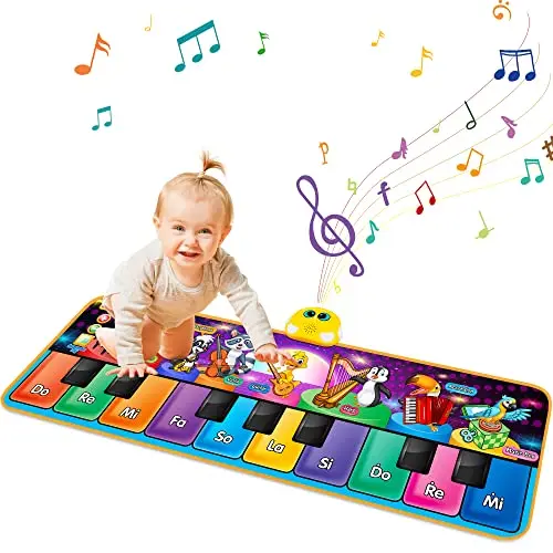 Musikmatte für Babys ab 1 Jahr – Geschenk für Jungen und Mädchen, Tanzklaviermatte, Spielzeug für den Geburtstag