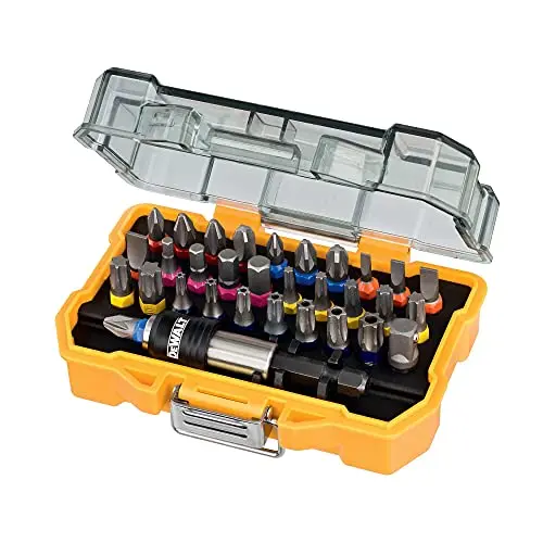 DEWALT 32-tlg. Schrauberbit-Set mit Schnellwechsel und Farbcodierung