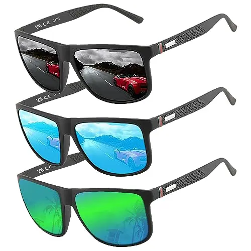 Perfectmiaoxuan Polarisierte Sonnenbrille für Herren und Damen – Vintage Klassisch Elegante Sonnenbrille für Outdoor-Sportarten