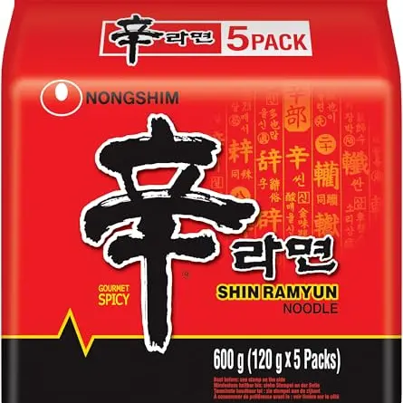 Nong Shim Shin Ramyun Instant Nudeln, Multipack (5x120g)