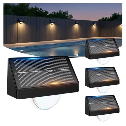 Artrastar Solar außenleuchten — 8 Farben, 3 Modi, wetterfest, für Terrasse, Garten, Treppen, Zaun, 4 Stück
