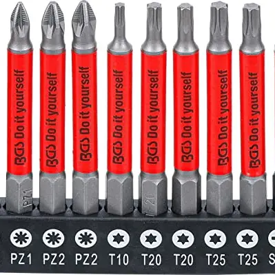 BGS 4831 Antirutsch-Bit-Satz magnetisch 10-teilig