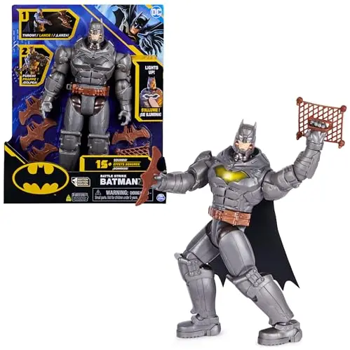 DC Comics Batman 30cm Deluxe Actionfigur mit Licht- und Soundeffekten, inklusive 5 Ausrüstungsgegenständen