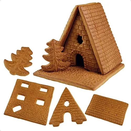 Günthart DIY Lebkuchenhaus Bausatz - 6tlg Weihnachtsbäckerei