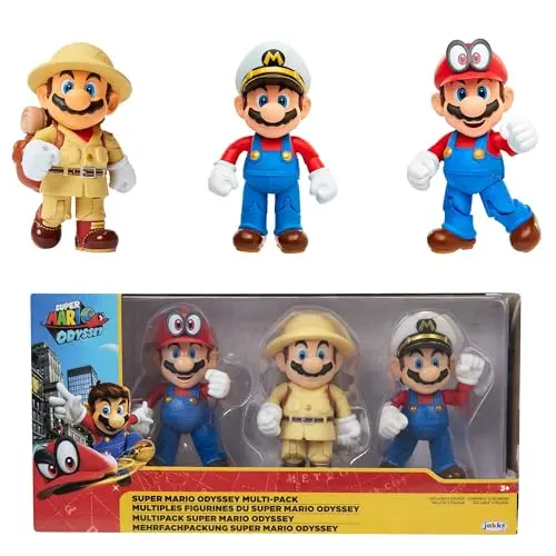 Nintendo Super Mario Odyssey 3er Pack – 10 cm