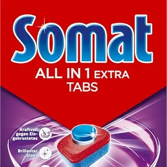 Somat All in 1 Extra Geschirrspültabs (92 Tabs) für strahlend sauberes Geschirr, auch im Kurz- & Eco-Programm