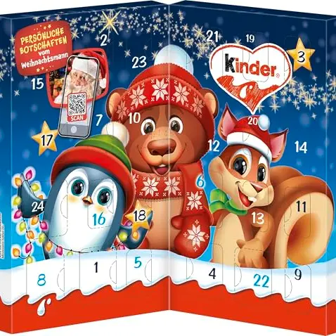 Kindermix Tisch-Adventskalender mit Schokoladen-Spezialitäten – 113g