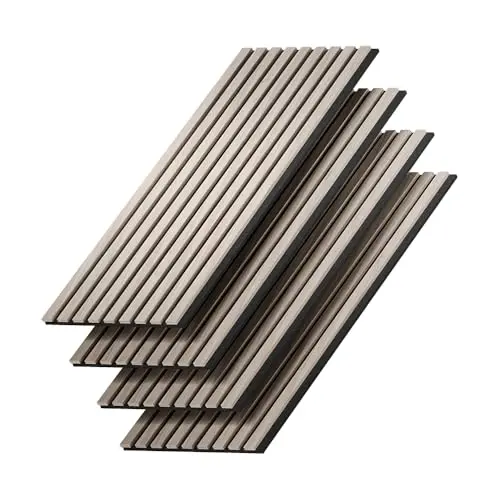 Vicco Akustikpaneele Wandpaneele, Braun, 4 Stück