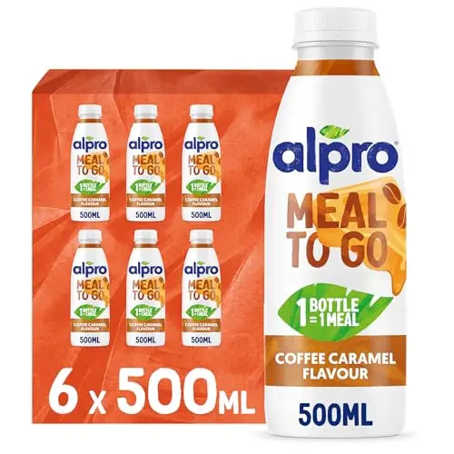 Alpro Meal To Go Karamell- & Kaffeegeschmack – 6x500ml Trinkmahlzeit
