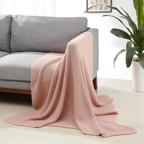 Amazon Basics Kuscheldecke, 127 x 152 cm, Staubrosé