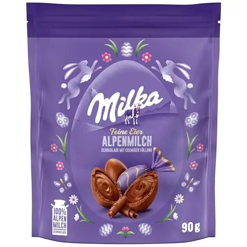 Milka Feine Eier Alpenmilch 90g - Osterschokolade für das Osternest