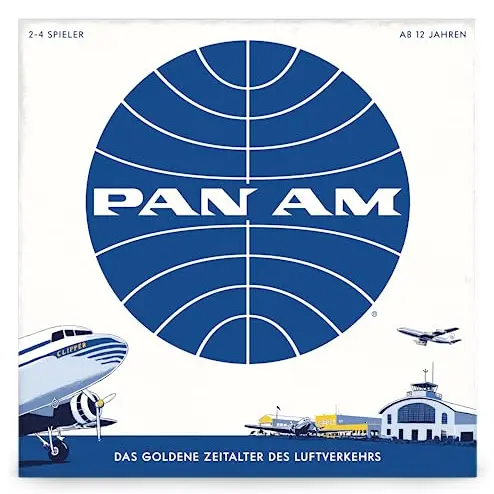 PAN AM Familienstrategie-Brettspiel - Deutsche Ausgabe für 2-4 Spieler, ab 12 Jahren