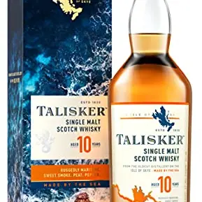 Talisker 10 Jahre Single Malt Scotch Whisky mit Geschenkverpackung, 700 ml