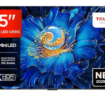 TCL 65C61KS 65 Zoll QD-Mini LED TV 4K UHD Smart Fernseher mit Dolby Atmos und Onkyo Sound System