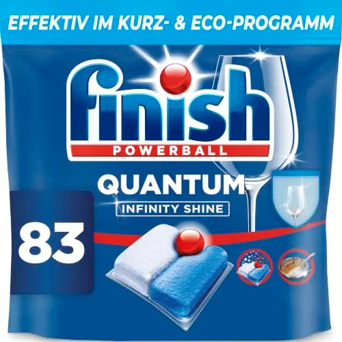 Finish Quantum Infinity Shine Spülmaschinentabs Sparpack 83 Tabs