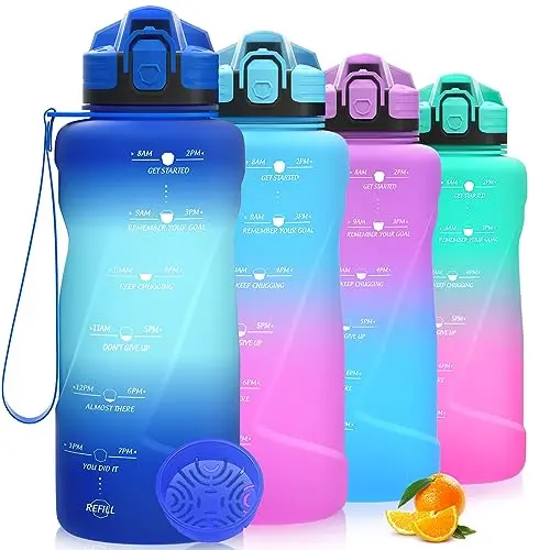 Niggeey Sport Trinkflasche 2L für Kinder, auslaufsicher