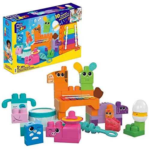 Fisher-Price Bauspielzeugset mit Musik und Bauklötzen für Kleinkinder ab 1 Jahr