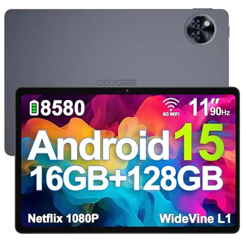 DOOGEE U11 Android Tablet 11 Zoll, 16GB RAM, 128GB Speicher, 8580mAh, Octa-Core, 13MP Kamera, WiFi, GPS, Face ID