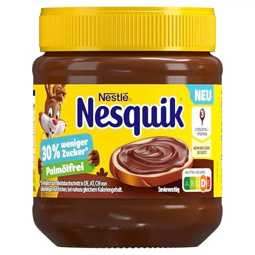 Nestlé Nesquik Brotaufstrich, 30% weniger Zucker, palmölfrei, 280g
