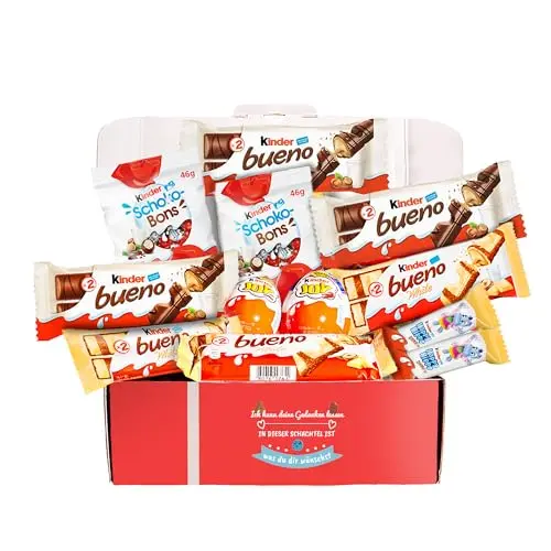 Kinder Schokoladen-Geschenkbox - Originelles Geschenk für Valentinstag und Geburtstag