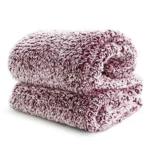 BEDSURE Kuscheldecke Rot 150x200 cm - Flauschiger Sofaüberwurf für den Winter