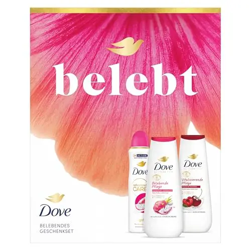Dove Geschenkset 'Belebt' - 2x Duschcreme und Antitranspirant