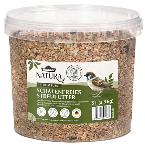 Dehner Natura Premium Wildvogelfutter, schalenfreies Ganzjahresfutter, 3,6 kg