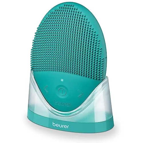 Beurer FC 52 Laguna Gesichtsbürste - Silikon-Reinigungsbürste für porentiefe Reinigung und Massage, wasserfest, für alle Hauttypen